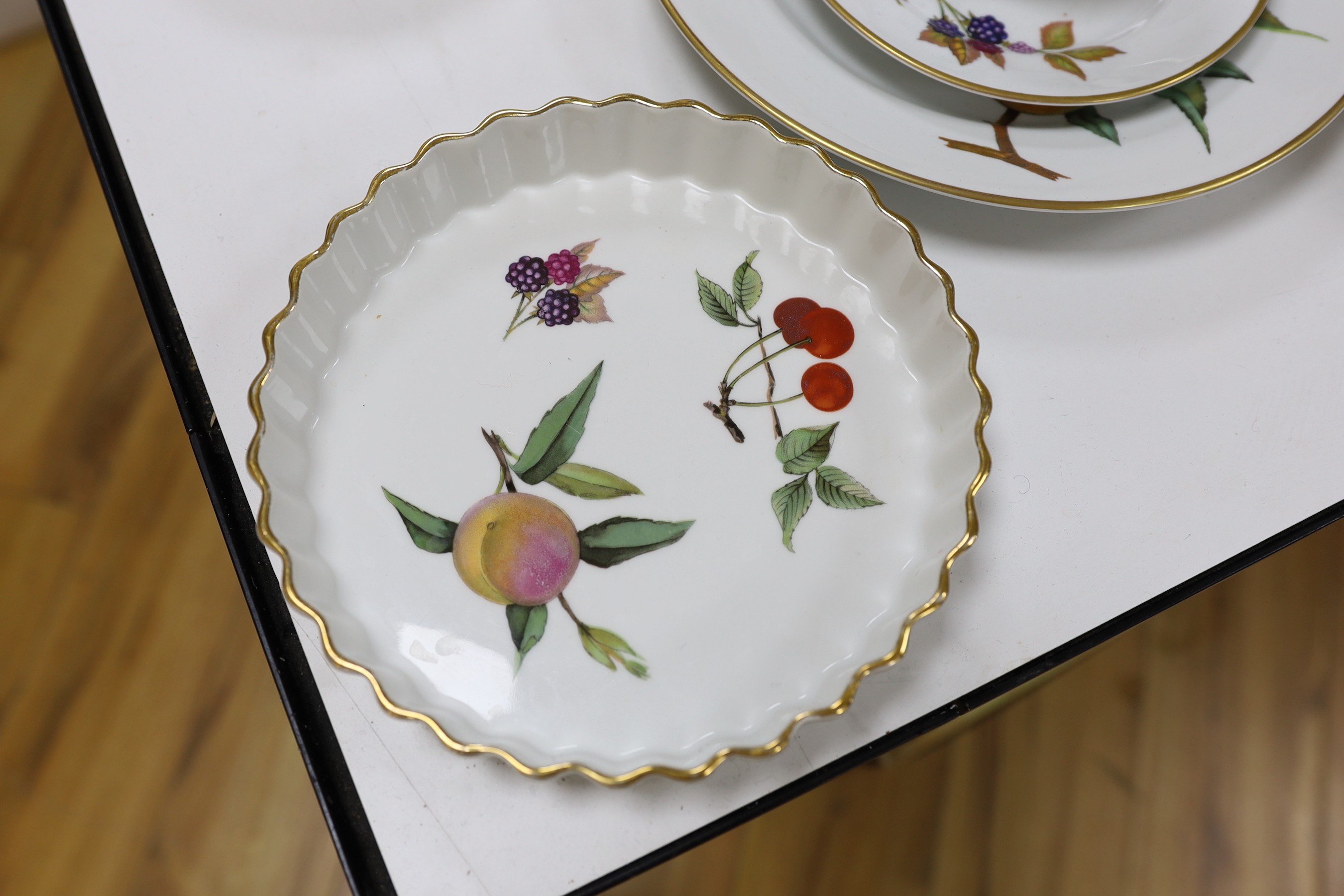 A large quantity of Royal Worcester Evesham pattern dining ware